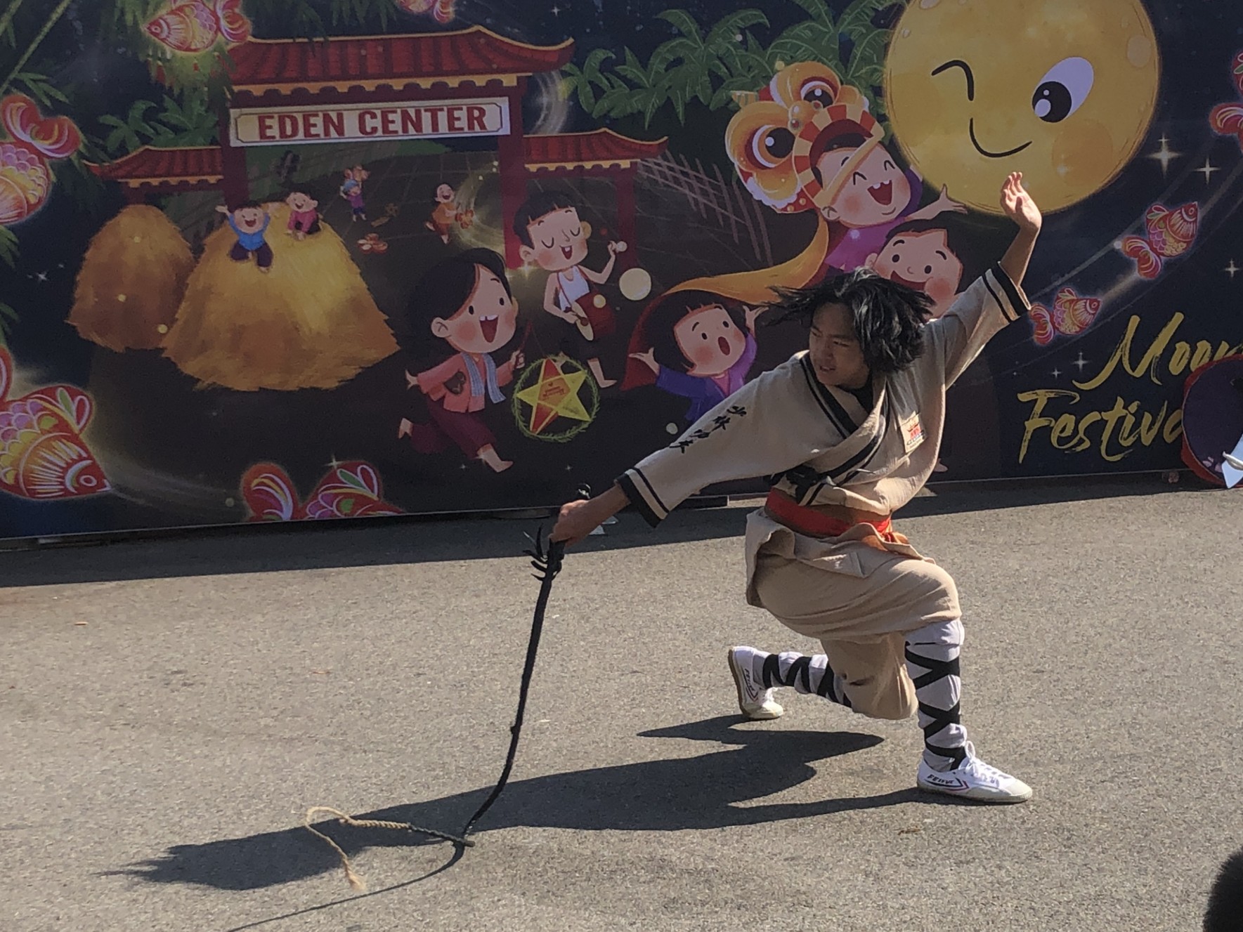 Luigi with shepherd's whip