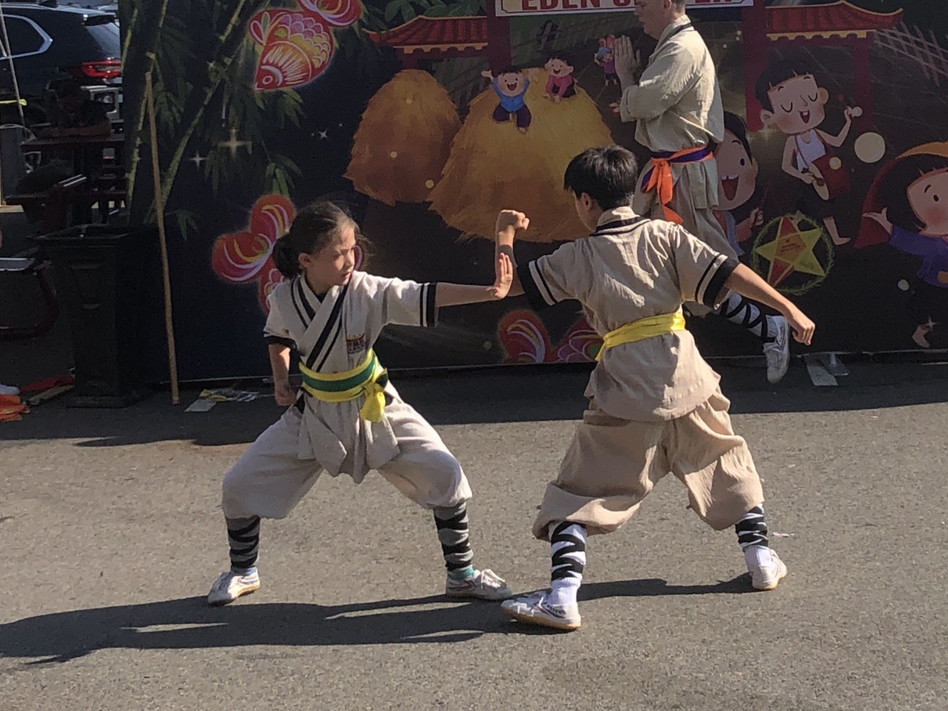Mikka and Kai sparring