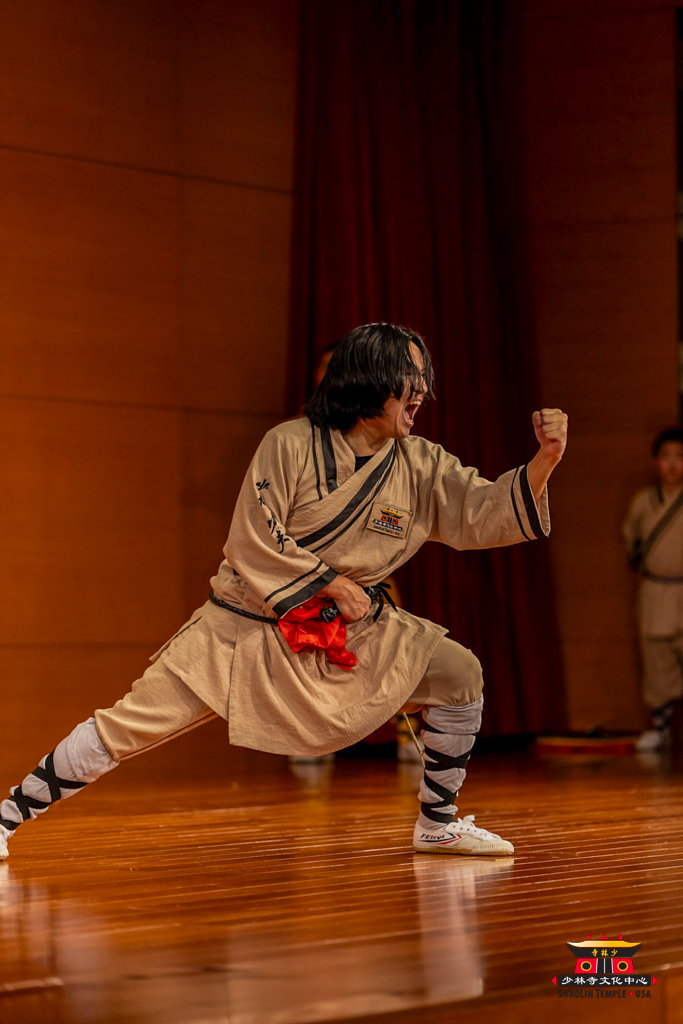 Performer yelling